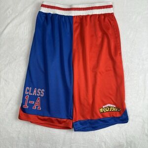 Hot Topic My Hero Academia Funimation Basketball Shorts Athletic Red Blue Mens M